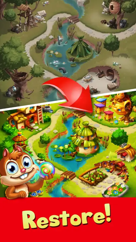 Anteprima di gioco di Forest Rescue: Bubble Pop